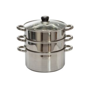 STEAMER SET 30CM 3LAYER SS WELLBERG STEAMER SET 30CM 3LAYER SS WELLBERG